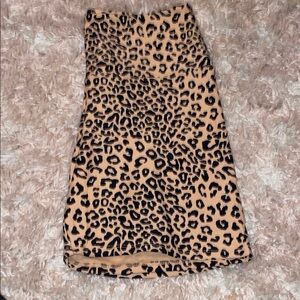 PINK Victoria's Secret Leopard Print Pencil Skirt